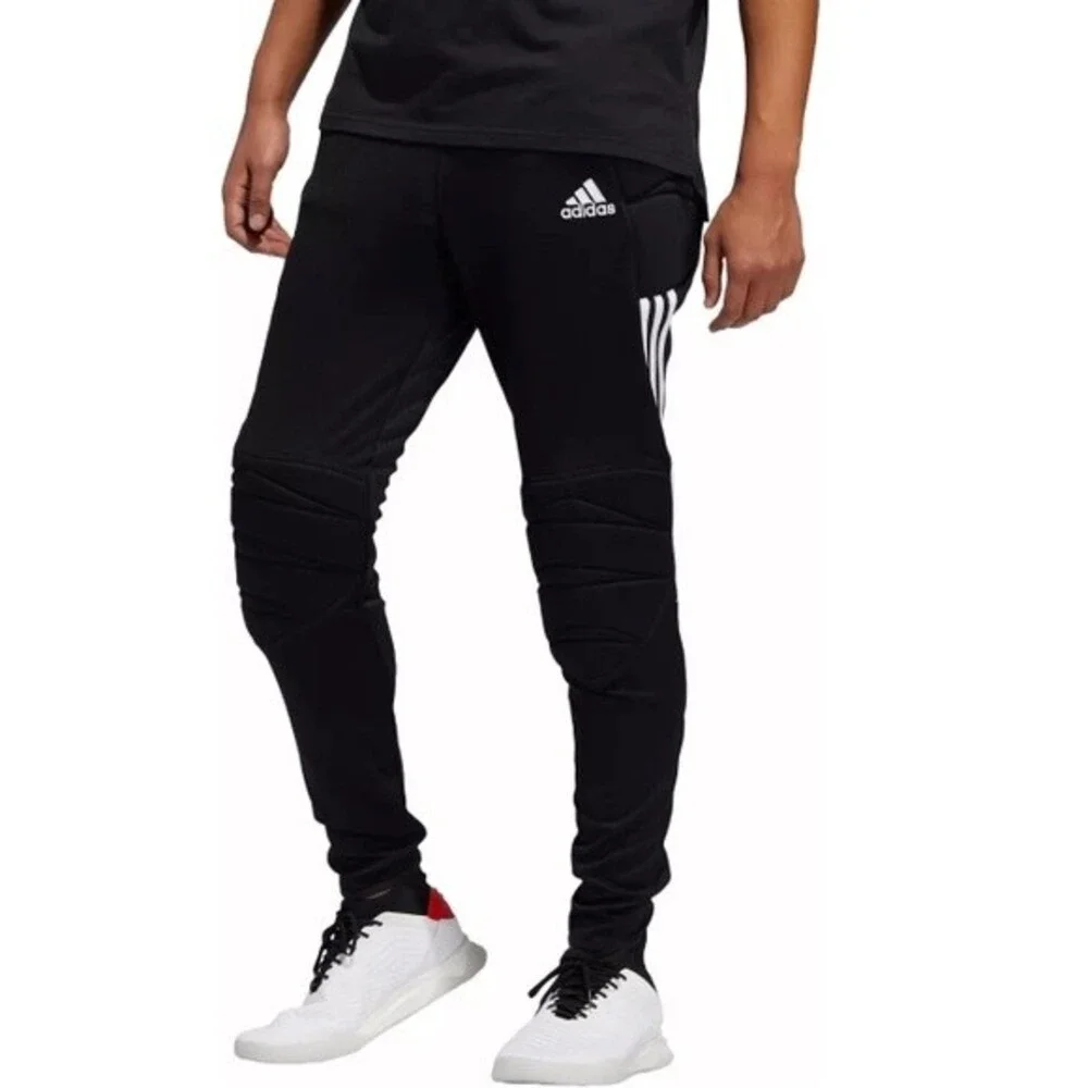 Adidas Black & White Men's Padded Aeroready Goal Sport Athletic Pants S
